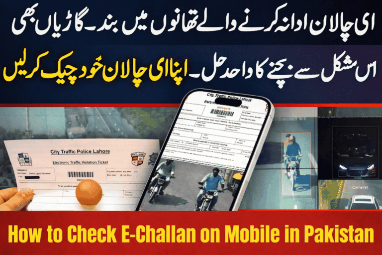 How to Check E-Challan on Mobile in Pakistan 2026
